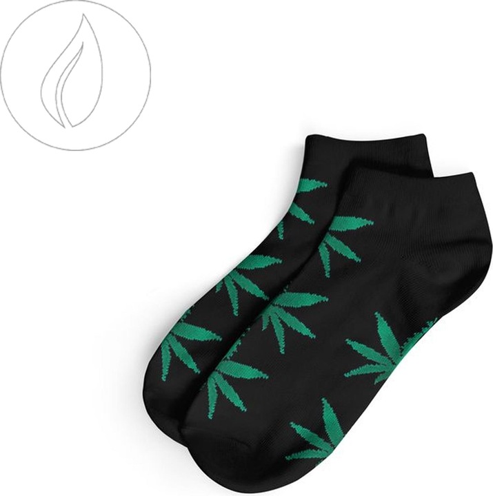 Produktbild R420 Short Socks-Size 40-45 Black/Green (40 - 45)