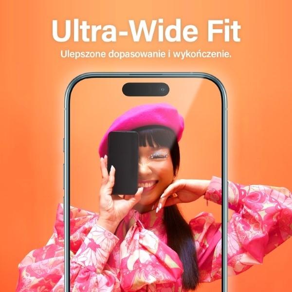 Actual product image PanzerGlass Ultra-Wide Fit (1 Piece, Apple iPhone 15 Pro)