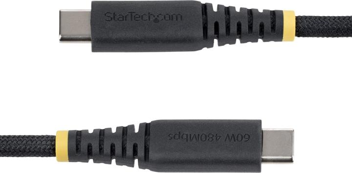 Produktbild StarTech .com USB2CC2MNCBR, 2 m, USB C, USB C, USB 2.0, 0,48 Gbit/s, Schwarz (2 m, USB 2.0, 60 W)