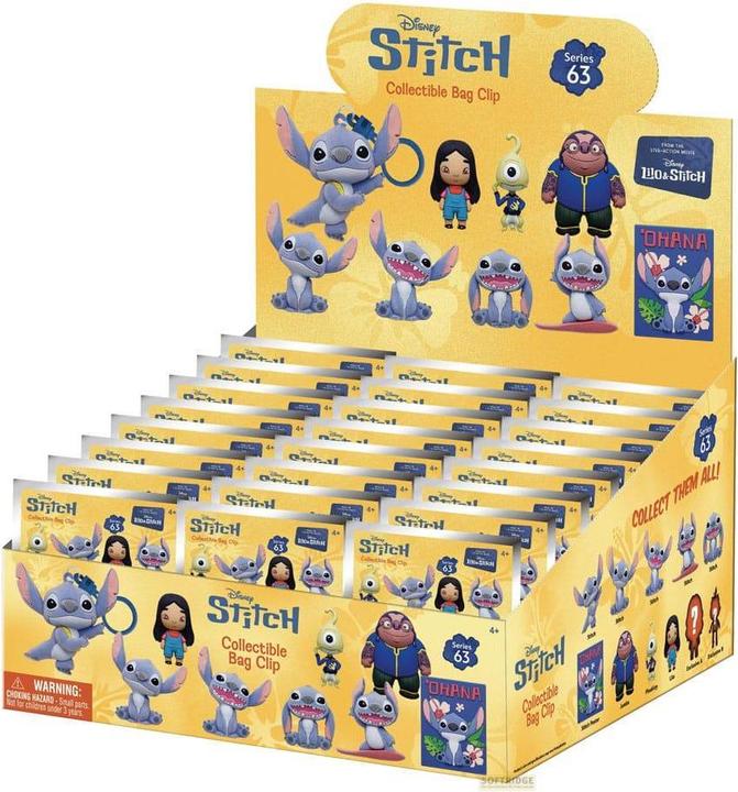 Actual product image Monogram Lilo & Stitch Movie 3D Schaumstoff-Taschenanhänger Serie 1 Display (24)