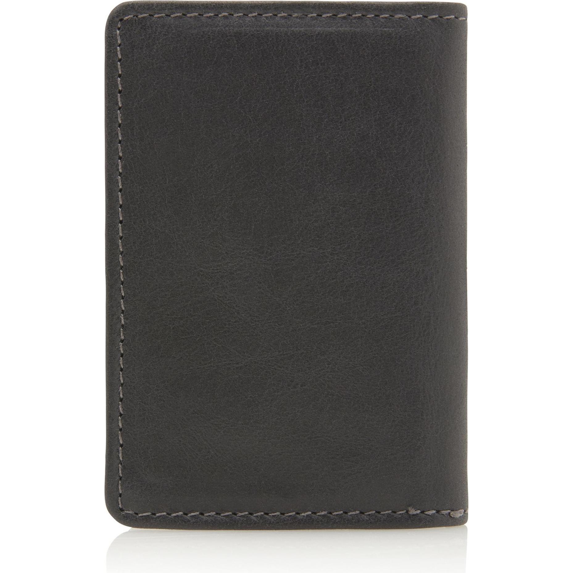 Castelijn & Beerens, Herren, Portemonnaie, Canyon Kreditkartenetui RFID Leder 7 cm, Schwarz