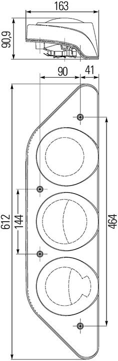 Actual product image Hella Taillight Caraluna