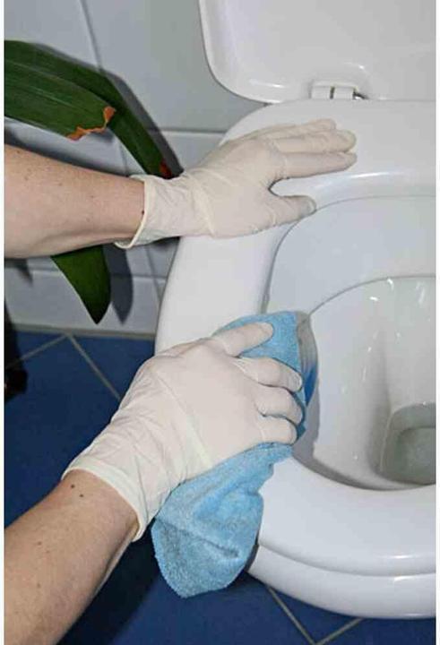 Actual product image Kerbl Gloves latex size L lightly powdered,VE:100St. (L)