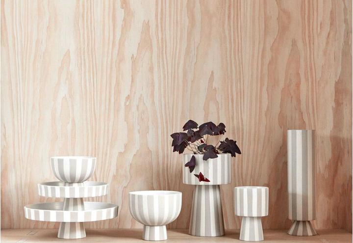 Produktbild OYOY Living Dekoschale Toppu gross 24 cm, Beige (21 x 21 x 30 cm)