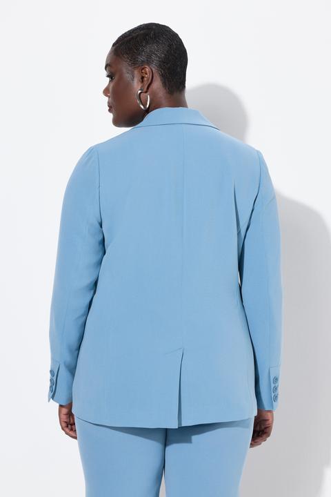 Produktbild Ulla Popken Blazer, Acetat, Reverskragen, Knopfverschluss (52)
