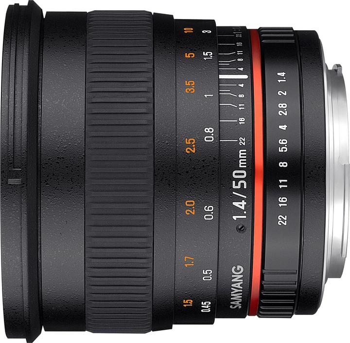 Actual product image Samyang 50mm F1.4 Fuji X (Fujifilm X, APS-C / DX)
