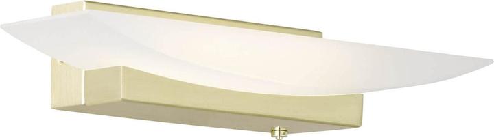 Actual product image Fischer & Honsel Honsel wall light Bowl TW - brass coloured matt/acrylic glass white satined (30417)