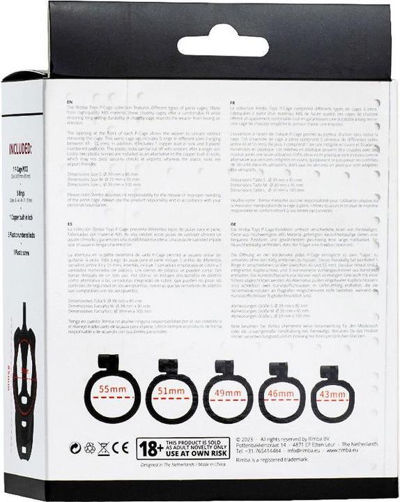 Image du produit Rimba Cage à pénis P-Cage (S)