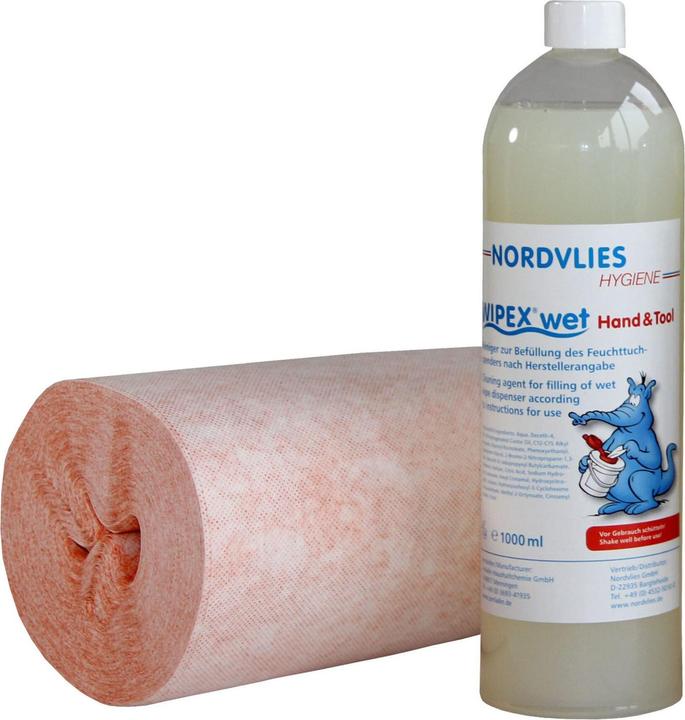 Image du produit Nordvlies Distributeur de lingettes humides WIPEX-WET Hand & Tool Recharge 4 rouleaux de non-tissé (4 x)