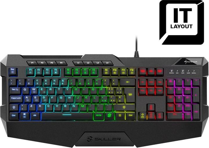 Immagine prodotto Sharkoon SKILLER SGK4 Tastiera USB QWERTY italiana (IT, Cablato)