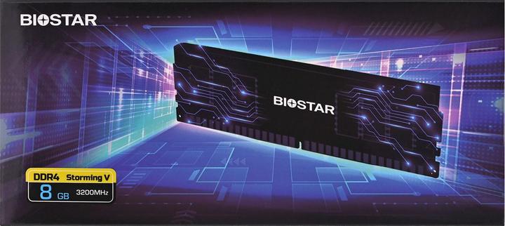 Actual product image Biostar DDR4 Storming V Speichermodul 8 GB 1 x 8 GB 3200 MHz (DX32NU4H08) (1 x 8GB, 3200 MHz, DDR4-RAM)