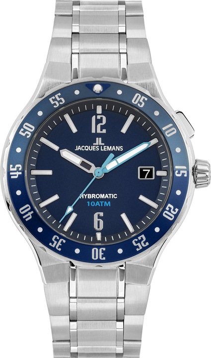 Immagine prodotto Jacques Lemans Herrenuhr Hybromatic (Cronografo, 42 mm)