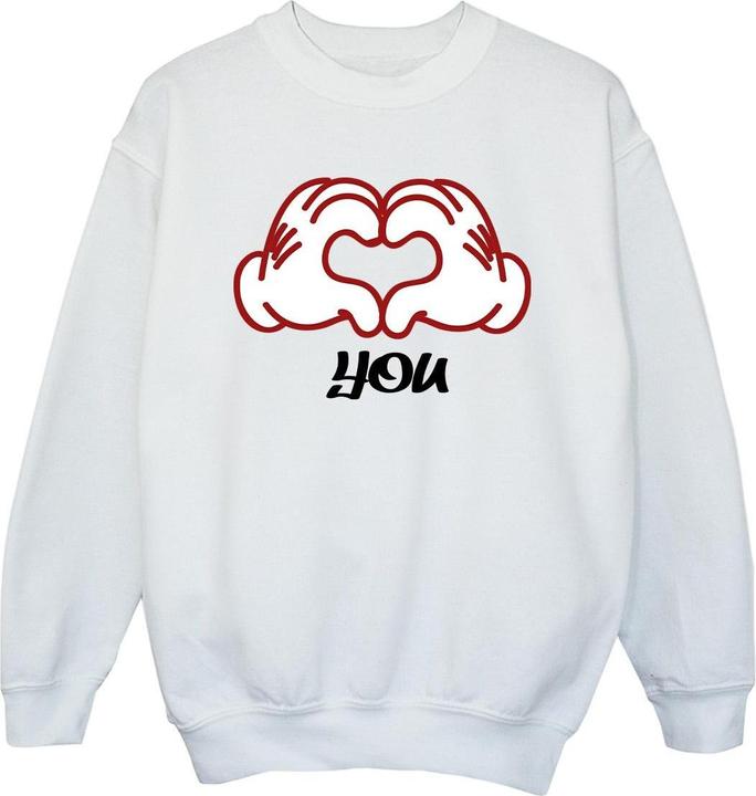 Produktbild Disney Mickey Mouse Love You Hands Sweatshirt Mädchen (140, 146)