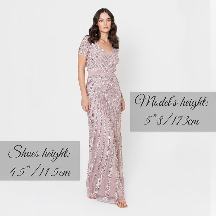 Produktbild Maya Deluxe Abito Maxi con Paillettes e Scollo a V (42)
