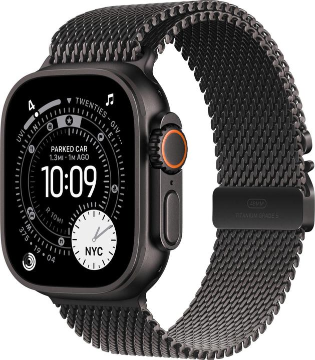 Produktbild Apple Black Titanium Milanese Loop (49 mm, 95% recyceltes Titan)