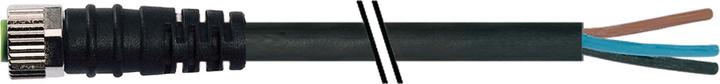 Produktbild Murr Elektronik M8 Bu. 0° freies Ltg.-ende PUR 4x0.25 sw UL/CSA+schleppk. 5m