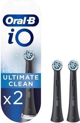 Actual product image Oral-B iO Ultimate Clean Toothbrush Heads Black 2 Pieces (2 x)