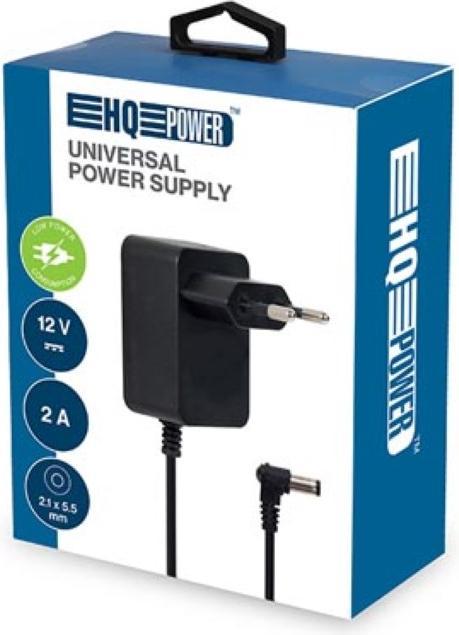 Produktbild Velleman UNIVERSAL-NETZTEIL - 12 VDC - 2 A - 24 W - STECKER (2.1 x 5.5 mm)