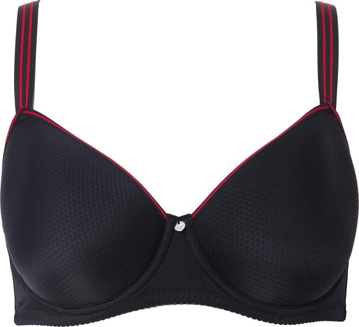 Image du produit Ulla Popken Soutien-gorge à armatures, bonnets Spacer. Tissu jacquard à motif. Bonnet C-D. (85 B)