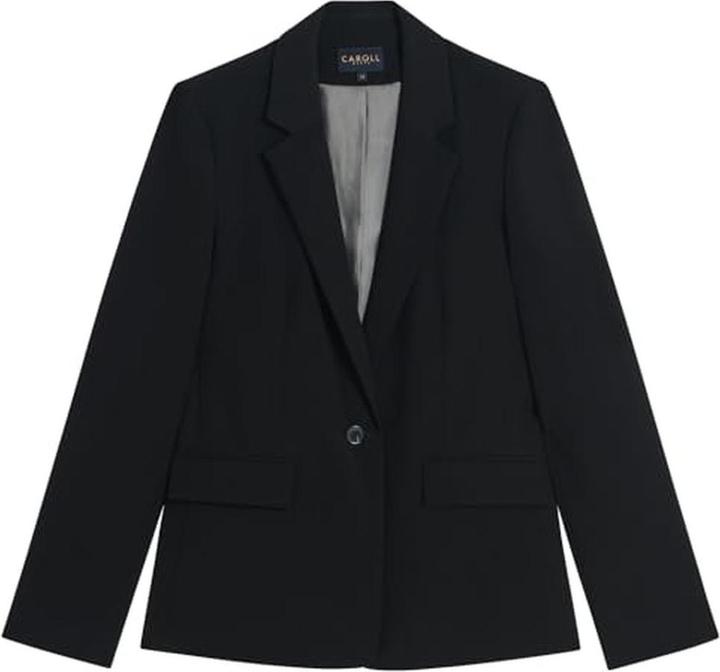 Caroll Giacca iconica con collo sagomato, chiusura a bottone e tasconi in vita (42, Banda radio 38 (2600 MHz))