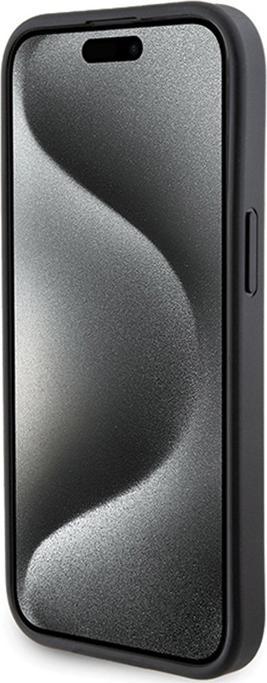 Produktbild Karl Lagerfeld KLHCP15SGSACHPK iPhone 15 6.1" czarny/black hardcase Gripstand Saffiano Choupette Pin (Apple iPhone 15)