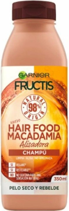 Produktbild Garnier FRUCTIS HAIR FOOD macadamia champú alisador 350 ml (350 ml, Flüssiges Shampoo)