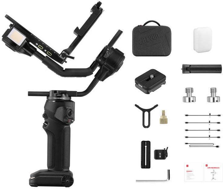 Image du produit Zhiyun Crane 4 (Appareil photo à objectif interchangeable, Smartphone, 6 kg)