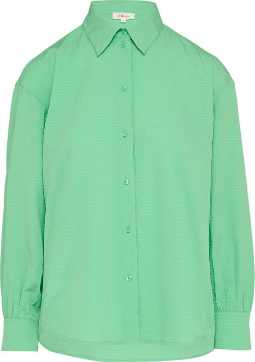 Image du produit s.Oliver Bluse Strukturierte Hemdbluse mit Raffung (34)