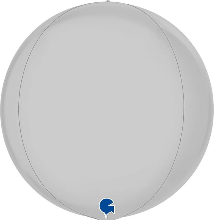 Grabo Palloncino in foil da 100 cm numero 4, bianco lucido