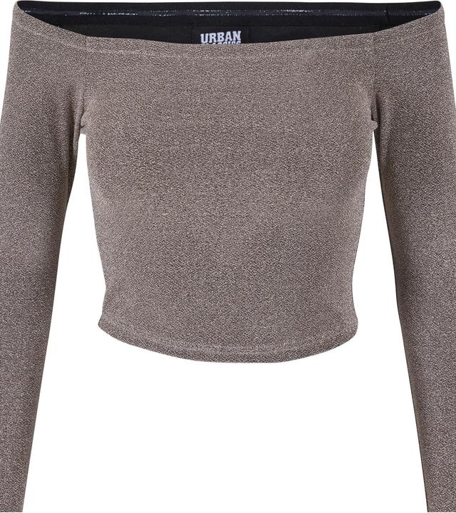 Image du produit Urban Classics Ladies Off Shoulder Glitter Longsleeve (L)