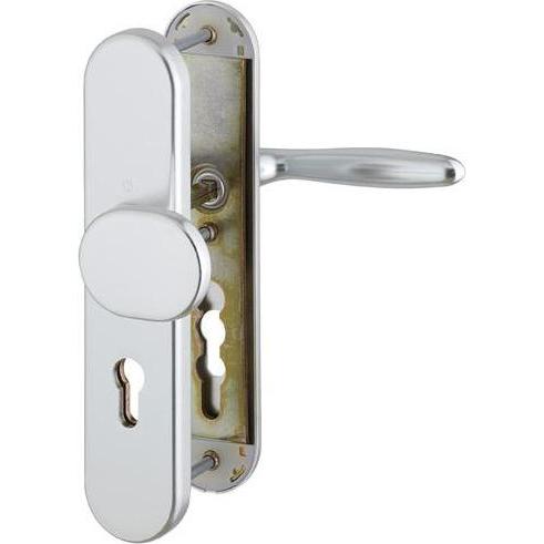Thumbnail - Hoppe, Türgriff + Fenstergriff, Schutzgarnitur Verona 86G/3331/3310/1510 Aluminium F1 92 mm 67-72 mm (Türgriff)