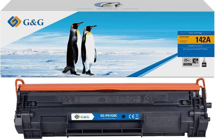 Huismerk W1420A Tonercartridge Alternatief voor HP 142A Zwart (BK)