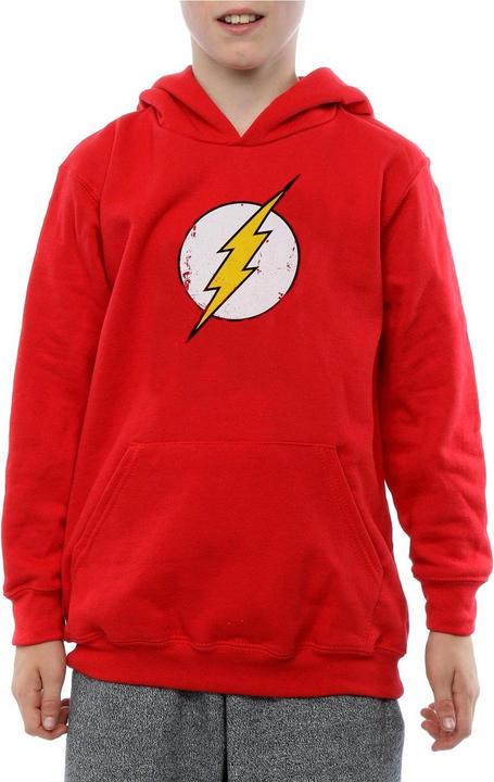 Actual product image Boys Flash Distressed Logo Hoodie (116)