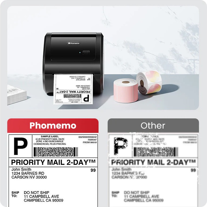 Actual product image Phomemo D520-BT mit Bluetooth BLA/WHI (203 dpi)