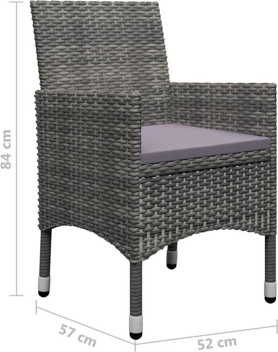 Produktbild vidaXL Garten-Essgruppe (150 x 90 x 74 cm)