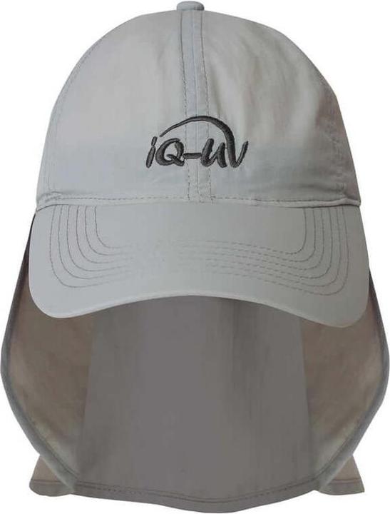 Image du produit IQ-UV Protection UV Logo casquette avec protection de cou recyclé gris (1 pc) (55, 56, 57, 58, 59, 60, 61)