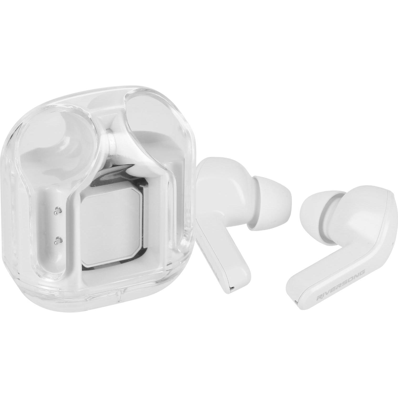 Thumbnail - Riversong Bluetooth-Kopfhörer AirFly M2 TWS weiss EA233 (ANC, 5 h, Kabellos), Kopfhörer, Weiss