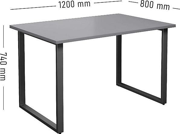 Image du produit kaiserkraft Table polyvalente DUO-O (120 x 80 x 74 cm)