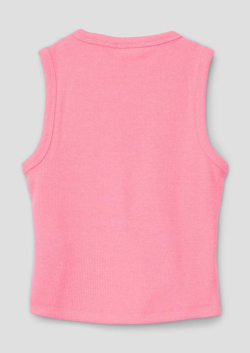 Produktbild S.Oliver T-Shirt Geripptes Tanktop mit Ziernähten (L)