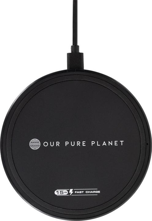 Actual product image Our Pure Planet OPP130 Charger for mobile devices Smartphone Black DC Wireless charging (15 W)