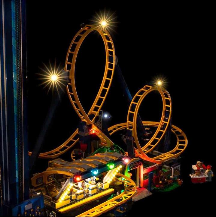 Actual product image Light my bricks LED Light Set for LEGO 10303 Looping Rollercoaster