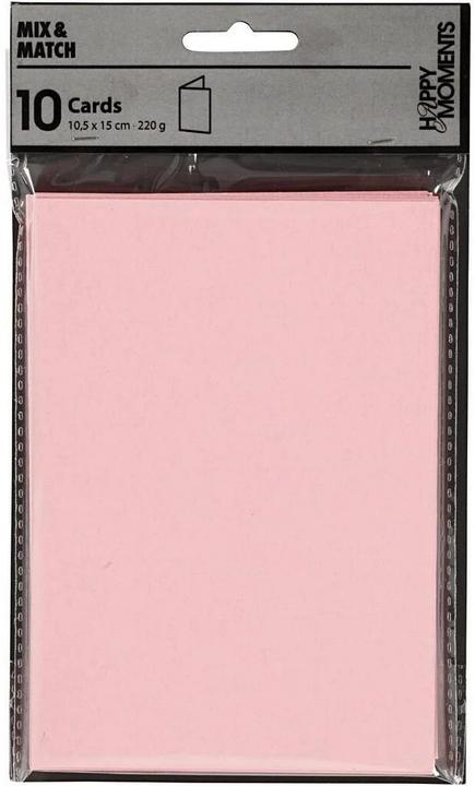 Produktbild Creativ Company Karten 220 g/m2 rosa (10 Stk.)