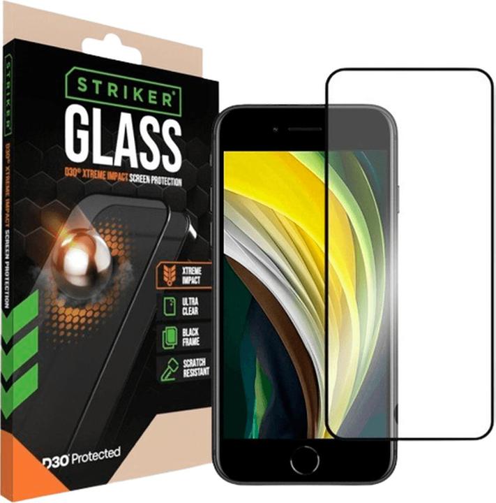 Actual product image Striker D3O Gehärtetes Glass Edge To Edge Displayschutzfolie Apple iPhone 7/8/SE 2020/2022 (1 Piece, Apple iPhone SE (3rd Gen), Apple iPhone SE (2nd Gen), Apple iPhone 7)