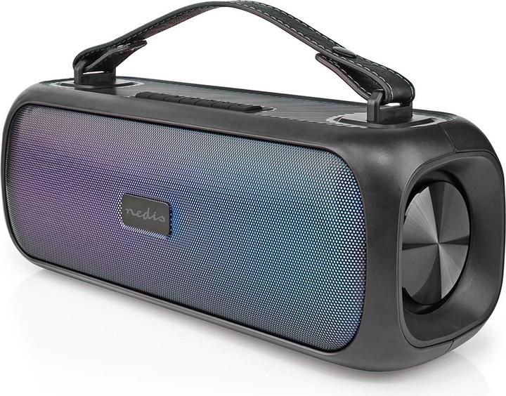 Produktbild Nedis Bluetooth® Party Boombox 4.5 hrs 2.0 30 W Medienwiedergabe: AUX/USB IPX5 Verknüpfbar Tragegrif (4.50 h, Akkubetrieb, Netzbetrieb)