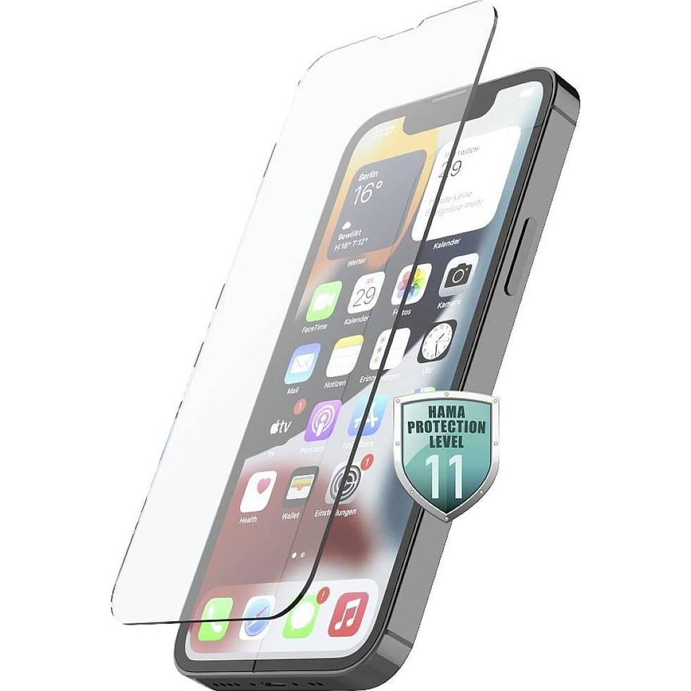 Hama 3D-Full-Screen-Schutzglas (1 Stück, Apple iPhone 14), Smartphone Schutzfolie, Schwarz