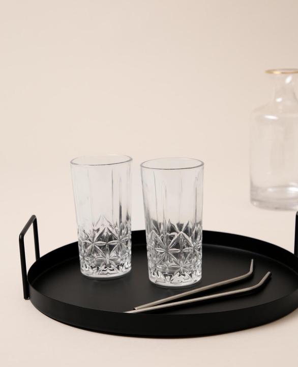 Image du produit Esmée Serviertablett, Metalltablett mit Griffen