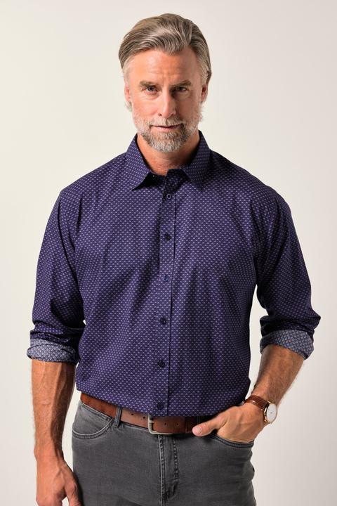 Actual product image Boston Park Hemd, Langarm, Minimalmuster, Kentkragen, Comfort Fit (XXL)