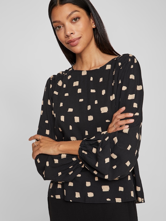 Actual product image Vila Round neck top with long sleeves (34)