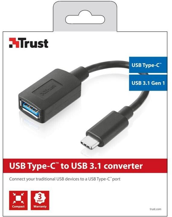 Produktbild Trust USB-C to USB3.0 Converter (0.09 m, USB 3.0)
