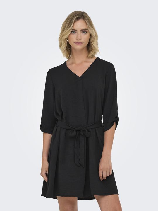 Image du produit JdY Normal geschnitten V-Ausschnitt Voluminöser Armschnitt Kurzes Kleid Kleid (L)